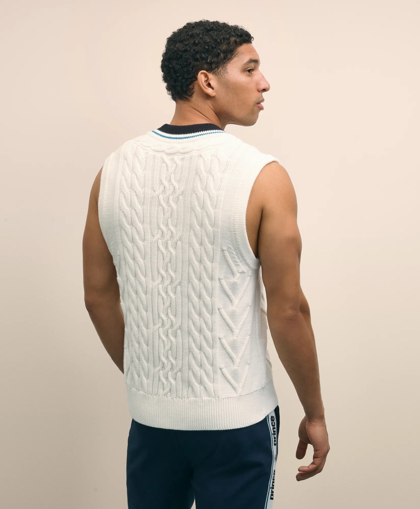 Brooks Brothers X Prince Cotton Tennis Sweater Vest, image 4