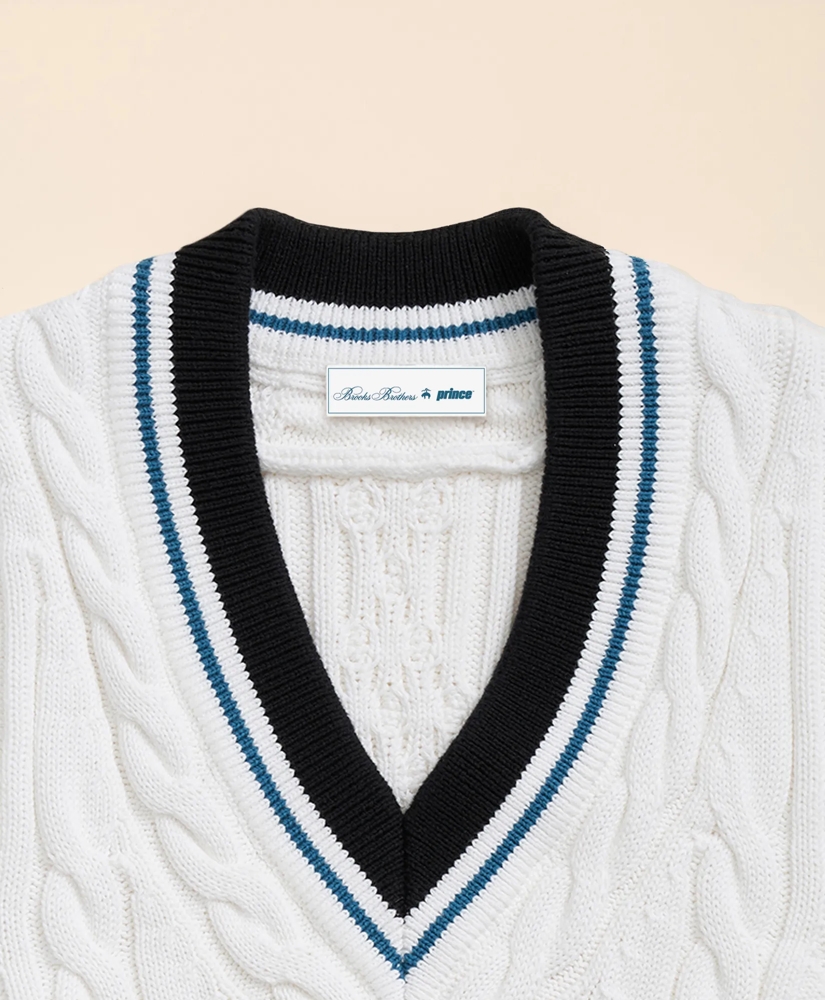 Brooks Brothers X Prince Cotton Tennis Sweater Vest, image 6