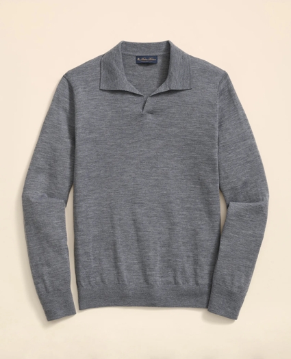 Lightweight Luxe All-Season Sweater, Johnny Collar, image 1