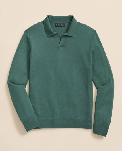 Lightweight Luxe All-Season Sweater, Johnny Collar, image 1
