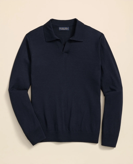 Lightweight Luxe All-Season Sweater, Johnny Collar, image 1