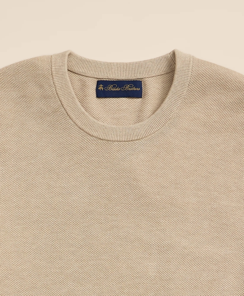 Supima&reg; Cotton Pique Crewneck Sweater, image 5