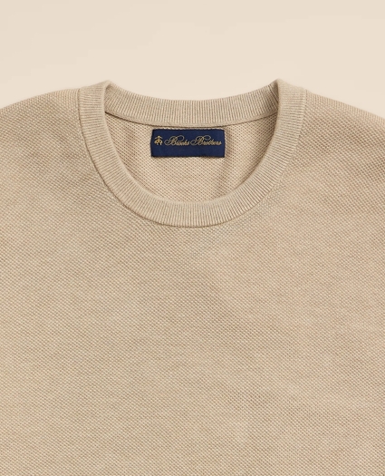 Supima&reg; Cotton Pique Crewneck Sweater, image 5