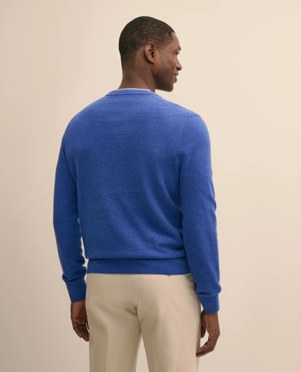 Supima&reg; Cotton Pique Crewneck Sweater, image 3