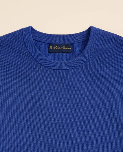 Supima&reg; Cotton Pique Crewneck Sweater, image 5