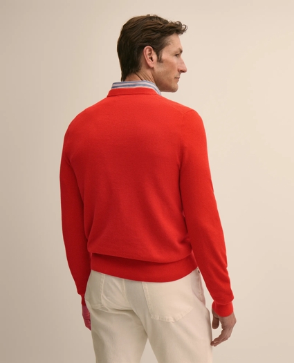 Supima&reg; Cotton Pique Crewneck Sweater, image 3