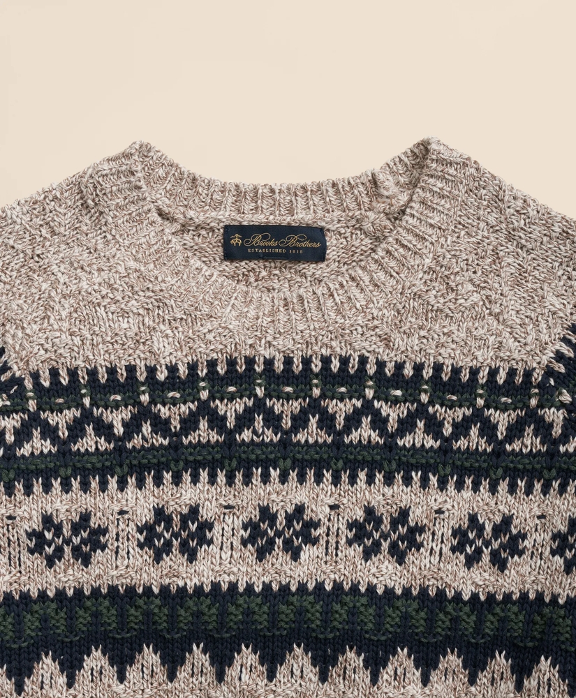 Cotton Fair Isle Sweater