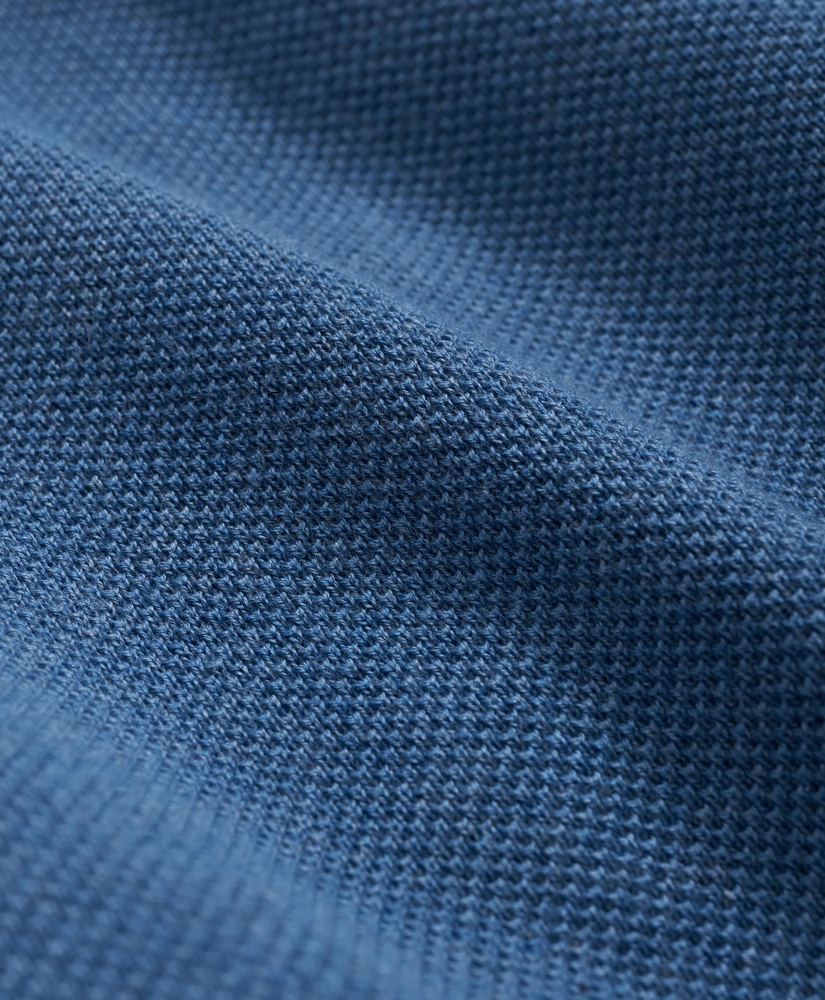 Supima® Cotton Pique Half-Zip Sweater, image 3