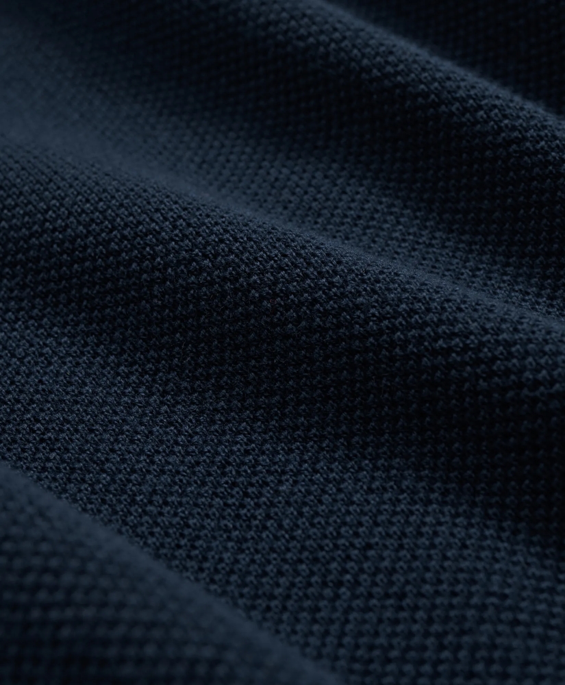 Supima® Cotton Pique Half-Zip Sweater, image 3