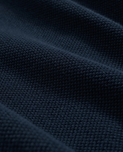 Supima® Cotton Pique Half-Zip Sweater, image 3