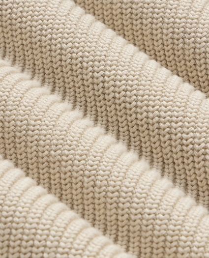 Supima&reg; Cotton Ribbed Mock Neck Cardigan, image 3