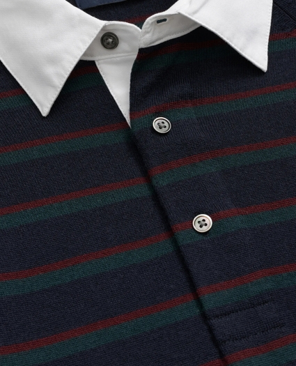 Merino Wool Rugby Sweater, image 2