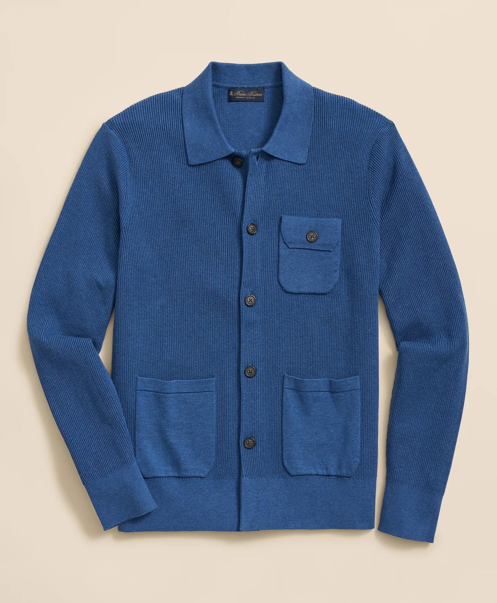 Supima® Cotton Chore Coat Sweater, image 1