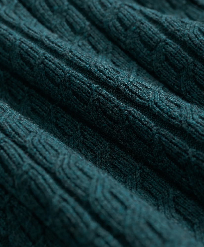 Cotton Mini-Cable Polo Cardigan, image 3