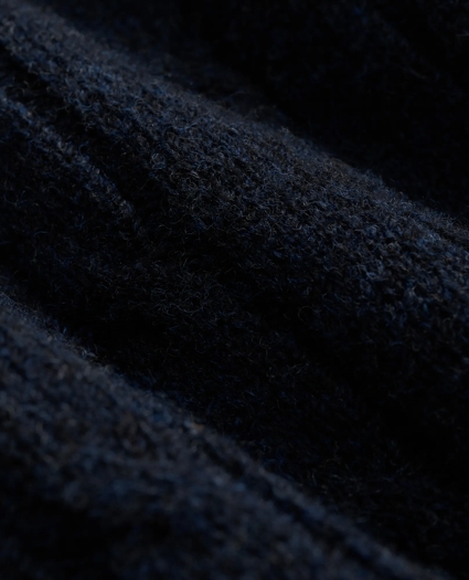 Shetland Wool Fair-Isle Tipped Archive Tennis Sweater, image 3