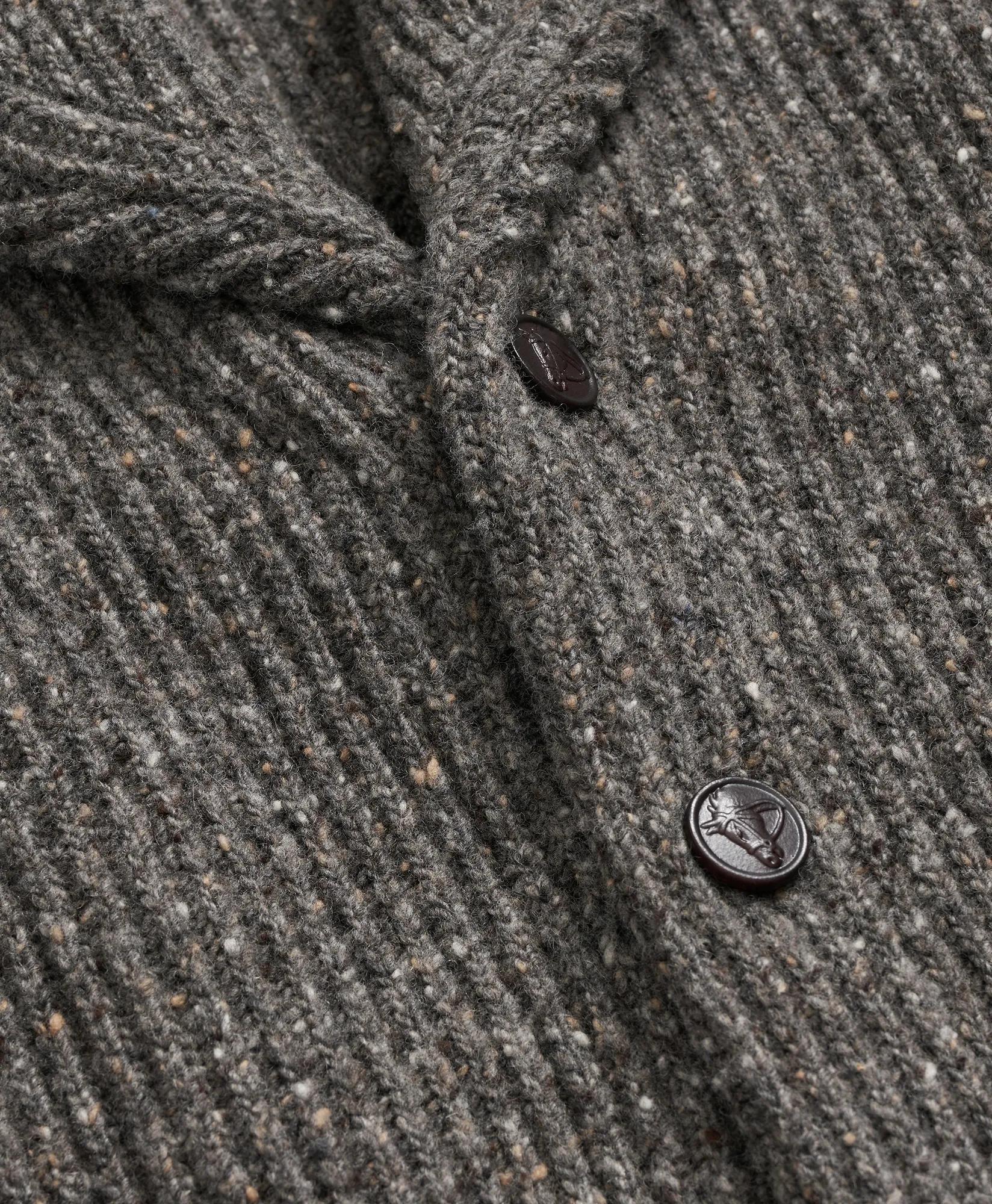 Merino Wool Donegal Shawl Cardigan, image 2
