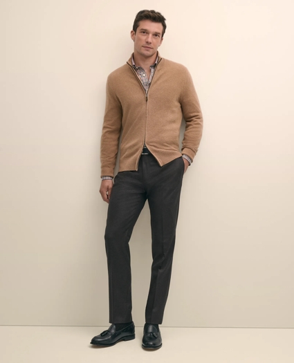 3-Ply Cashmere Full-Zip Cardigan, image 2