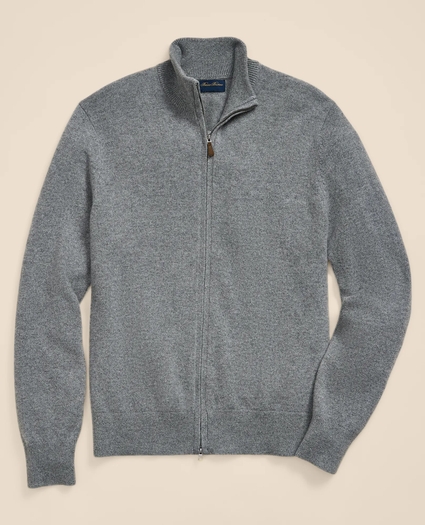 3-Ply Cashmere Full-Zip Cardigan, image 2