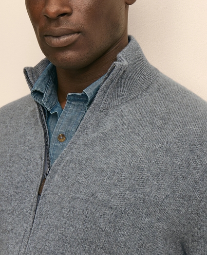 3-Ply Cashmere Full-Zip Cardigan, image 3