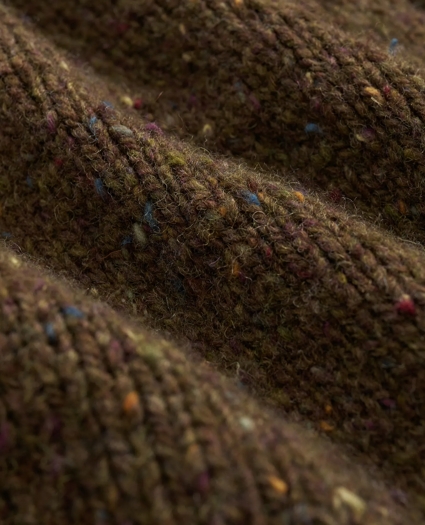 Merino Wool Donegal Zip Cardigan, image 3
