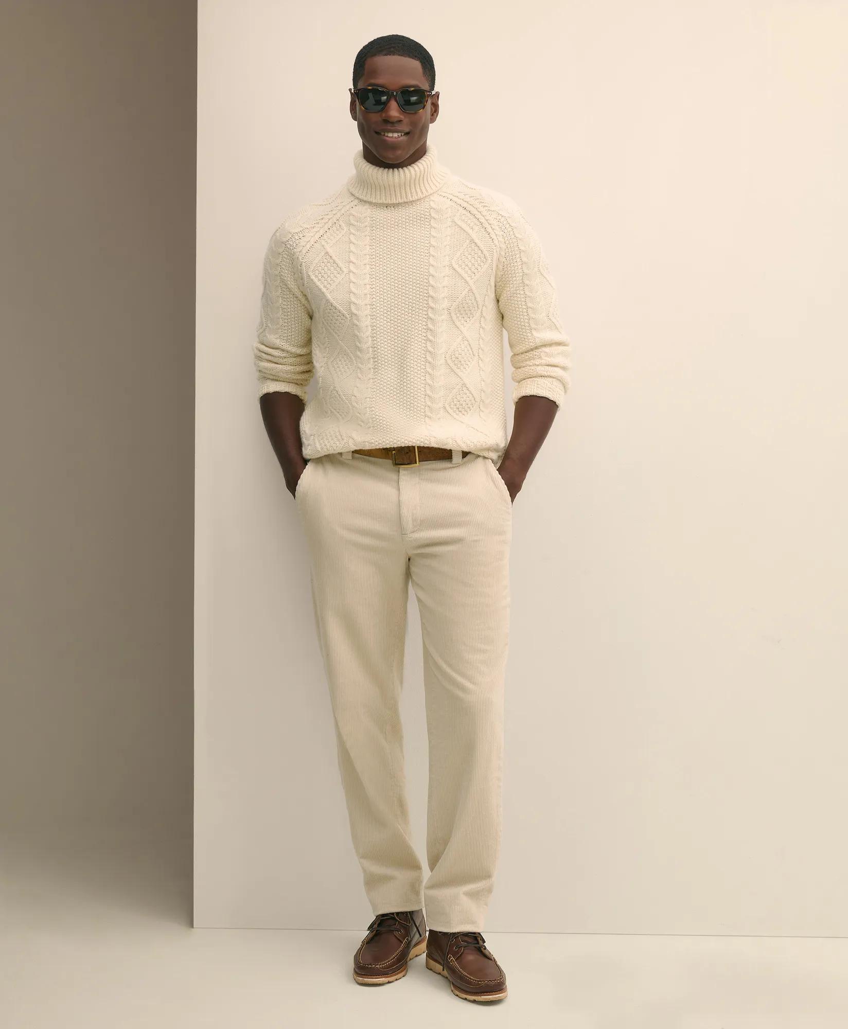 Merino Wool Archive Aran Turtleneck Sweater secondary