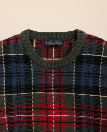 Merino Wool Archive Plaid Intarsia Sweater, image 2