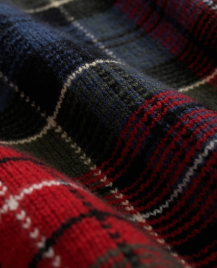 Merino Wool Archive Plaid Intarsia Sweater, image 3
