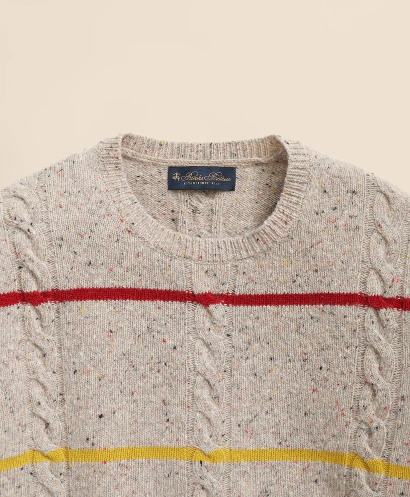 Merino Wool Donegal Stripe Sweater