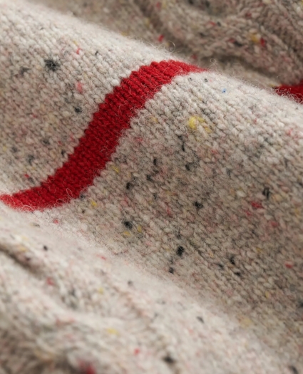 Merino Wool Donegal Stripe Sweater, image 3