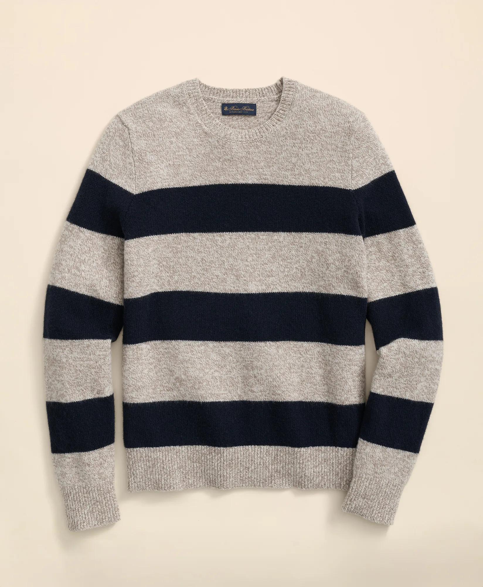 Wool Ragg Stripe Sweater, image 1