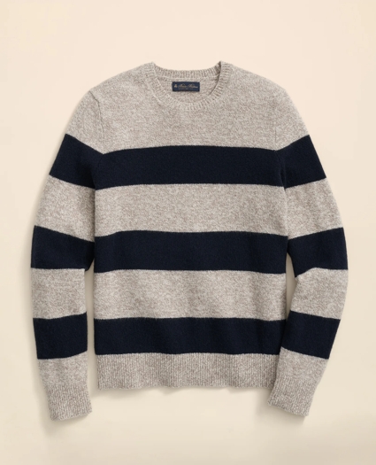 Wool Ragg Stripe Sweater, image 1
