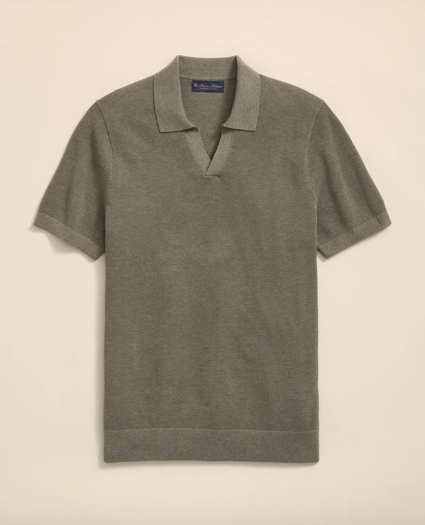 Supima® Cotton Johnny Collar Sweater, image 1