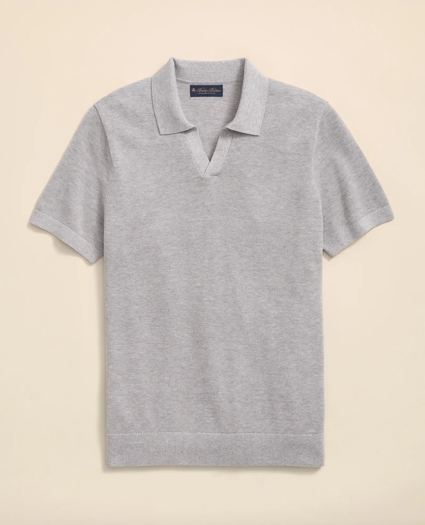 Supima® Cotton Johnny Collar Sweater, image 1
