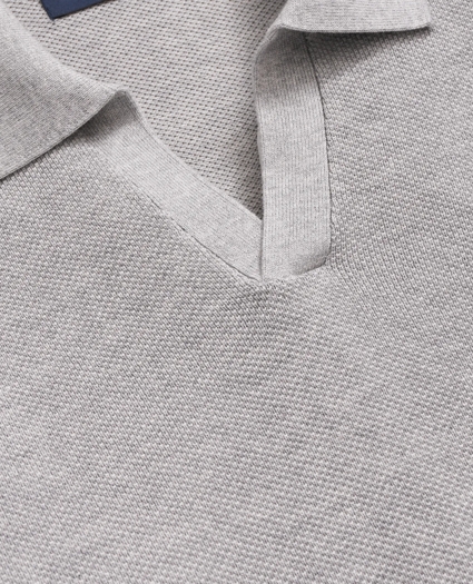 Supima® Cotton Johnny Collar Sweater, image 2