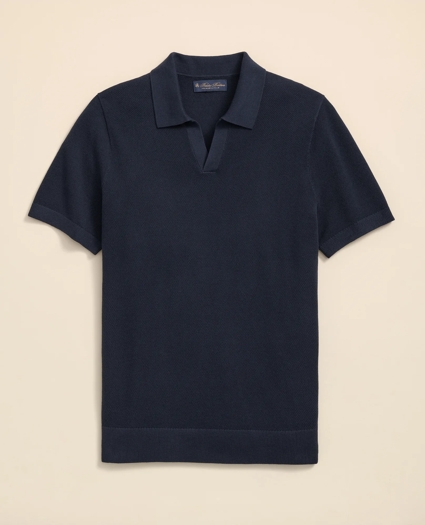 Supima® Cotton Johnny Collar Sweater, image 1