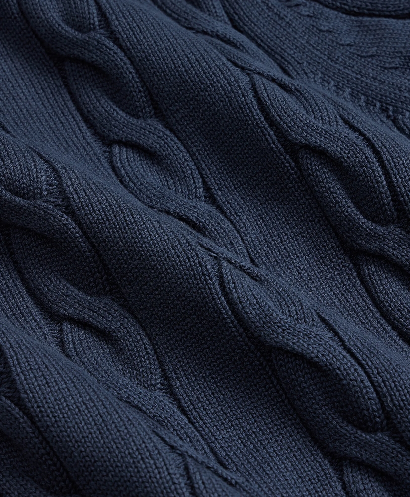 Supima&reg; Cotton Quarter-Zip Tennis Sweater, image 6