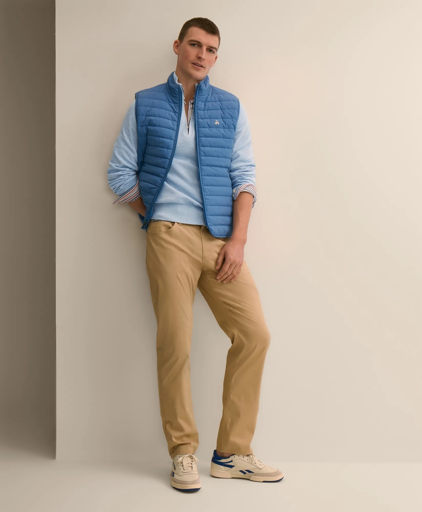 Supima&reg; Cotton Pique Quarter-Zip Sweater, image 4