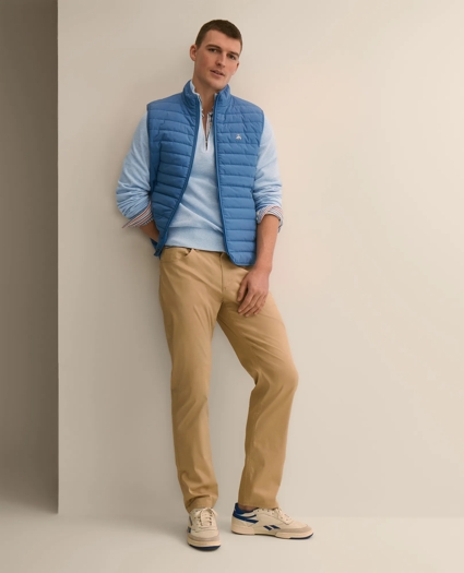 Supima&reg; Cotton Pique Quarter-Zip Sweater, image 4