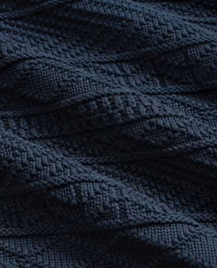 Supima&reg; Cotton Jacquard Belted Shawl Cardigan, image 7