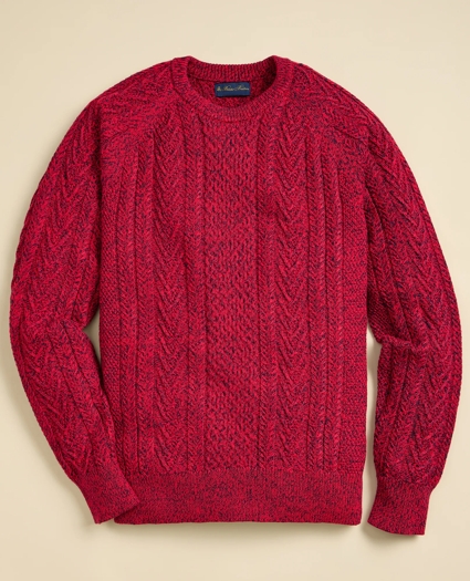 Supima&reg; Cotton Mouline Fisherman Sweater, image 2