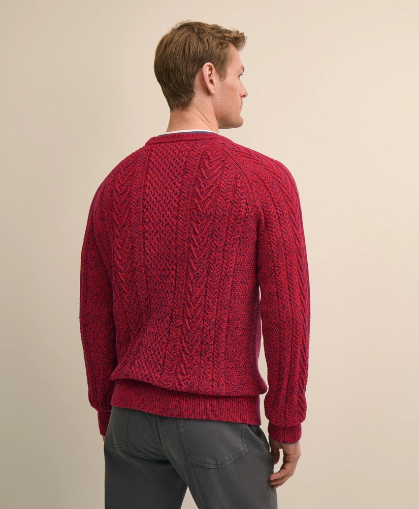 Supima&reg; Cotton Mouline Fisherman Sweater, image 4