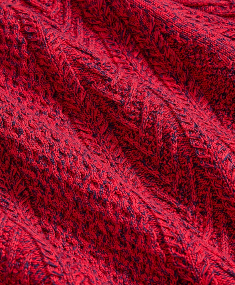 Supima&reg; Cotton Mouline Fisherman Sweater, image 5