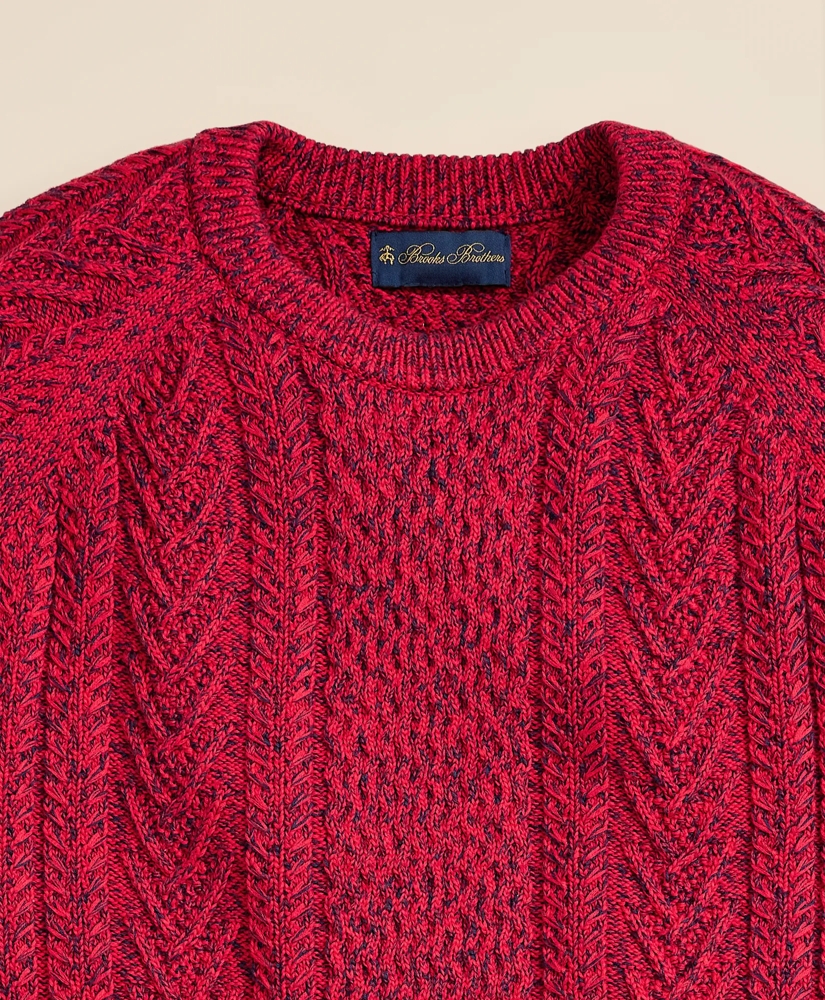 Supima&reg; Cotton Mouline Fisherman Sweater, image 6