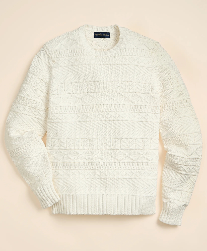 Supima&reg; Cotton Gansey Knit Sweater, image 2