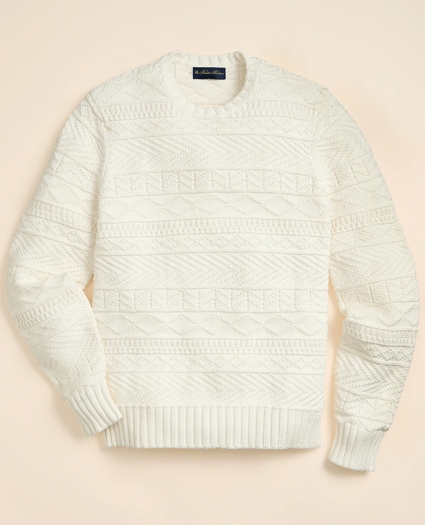 Supima&reg; Cotton Gansey Knit Sweater, image 2