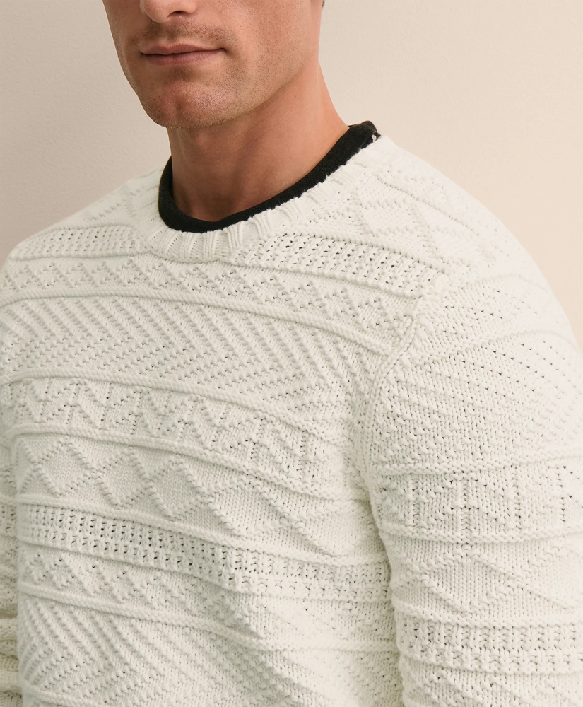 Supima&reg; Cotton Gansey Knit Sweater, image 3