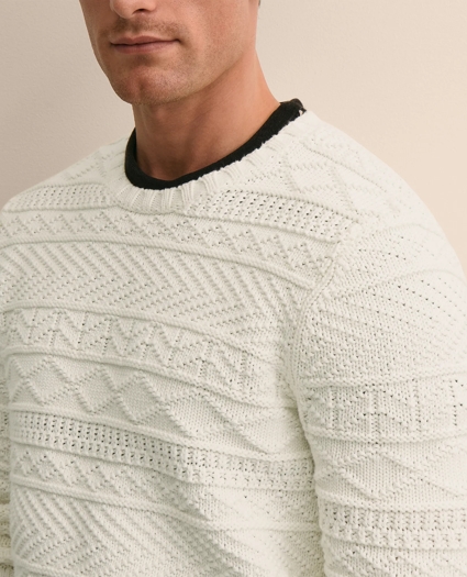 Supima&reg; Cotton Gansey Knit Sweater, image 3