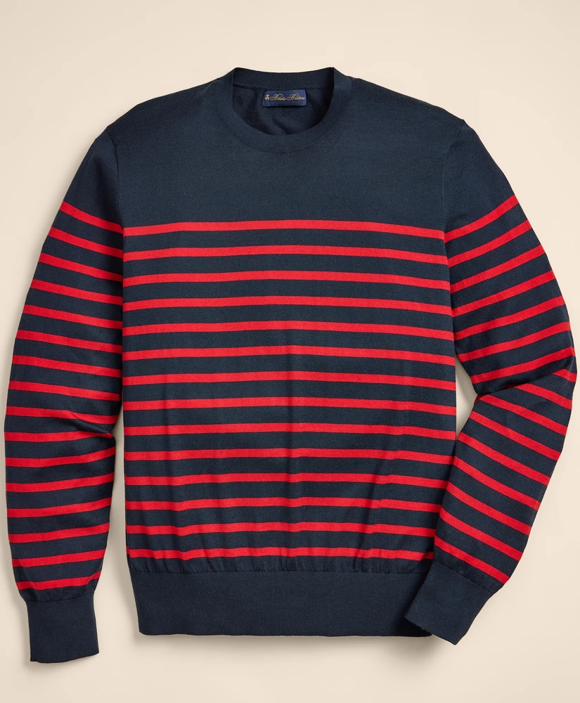 Supima&reg; Cotton Mariner Stripe Sweater, image 2