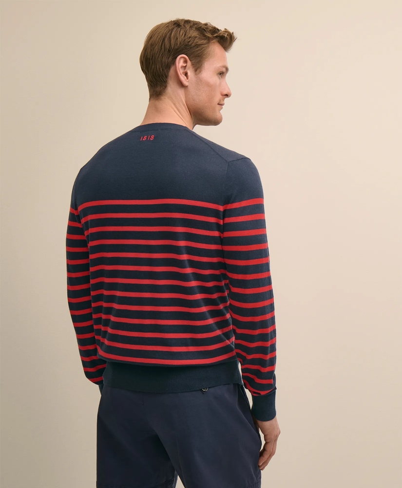 Supima&reg; Cotton Mariner Stripe Sweater, image 4