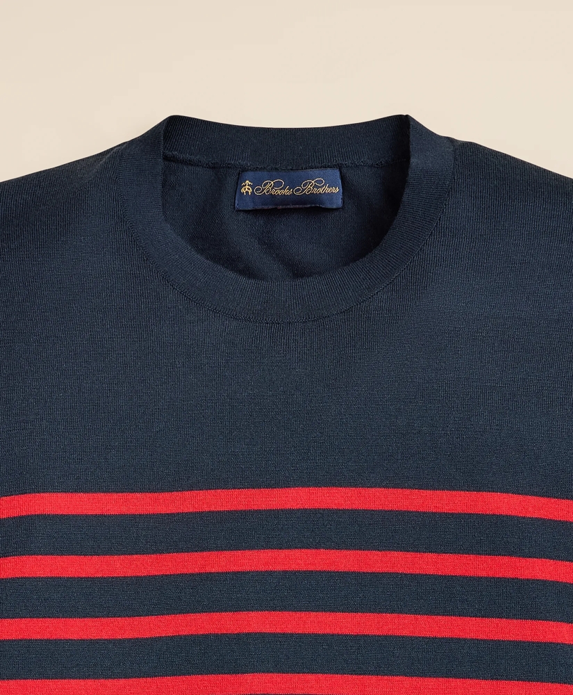 Supima&reg; Cotton Mariner Stripe Sweater, image 6